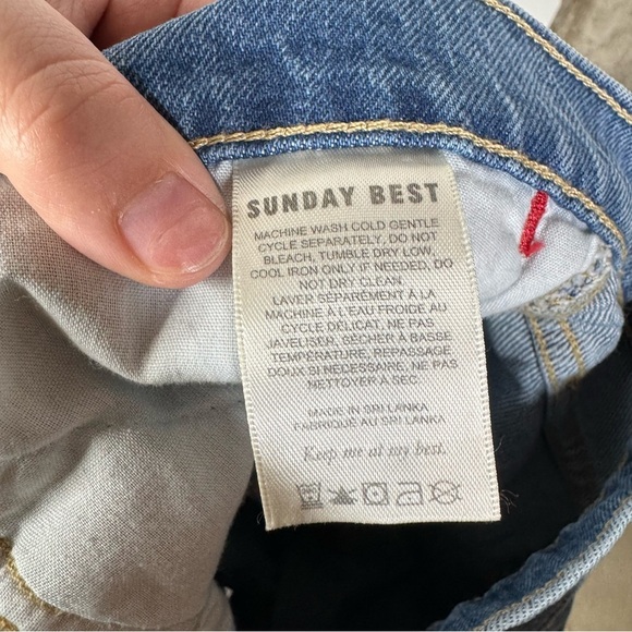 Aritzia Sunday Best Straight Leg Jeans Size 30 - Picture 4 of 5